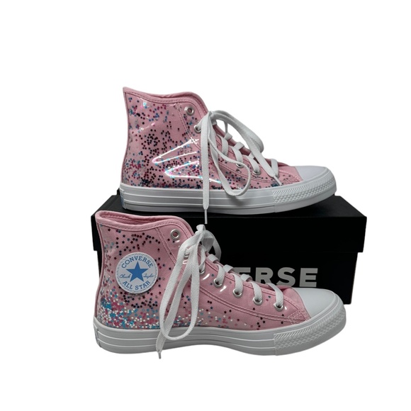 Converse Chuck Taylor Confetti High Top Casual Shoes Kids Women's Shoes A02928C - Picture 3 of 7